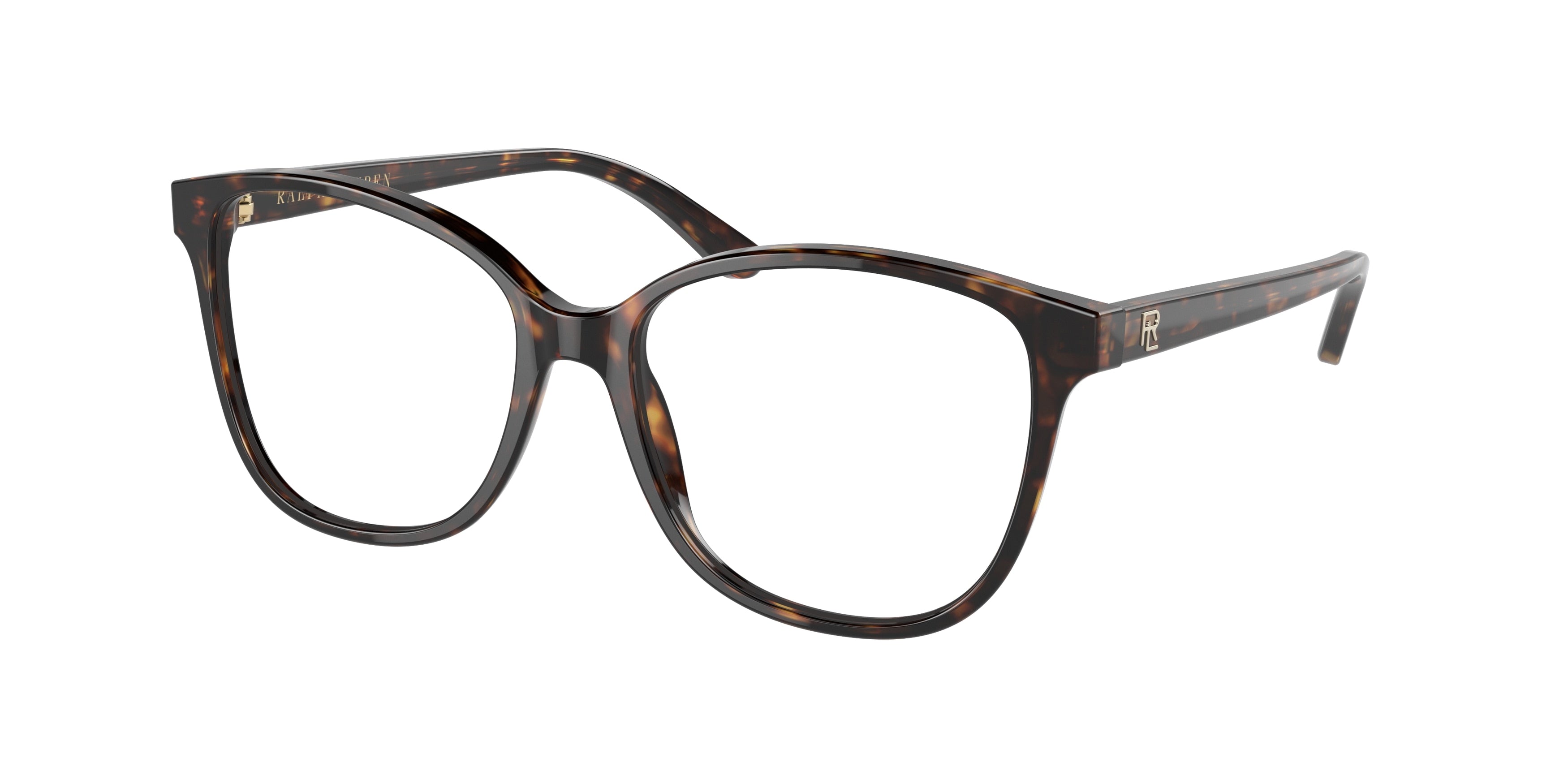 Ralph Lauren RL6222 Cat Eye Eyeglasses  5003-Shiny Dark Havana 54-140-16 - Color Map Brown