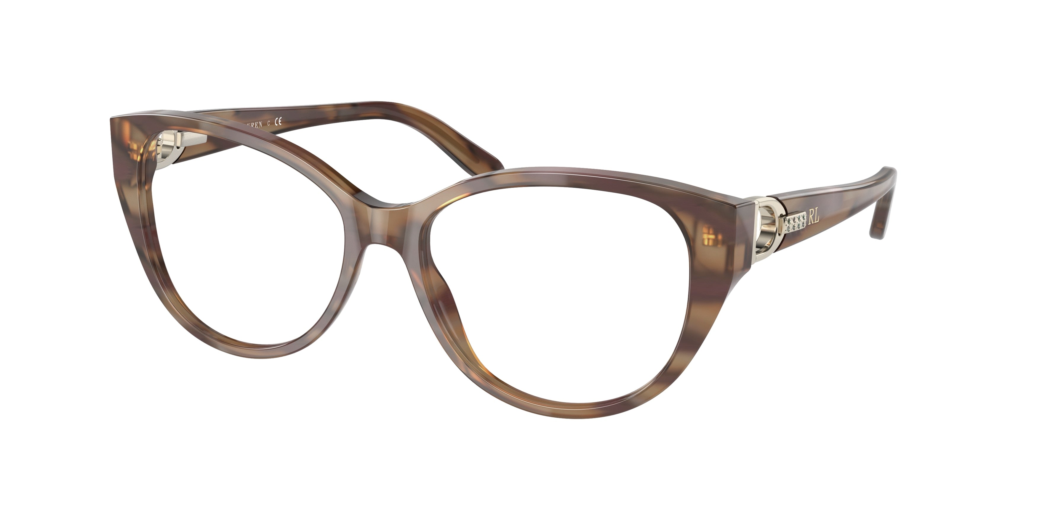 Ralph Lauren RL6223B Cat Eye Eyeglasses  6020-Shiny Havana Homy 53-140-16 - Color Map Tortoise