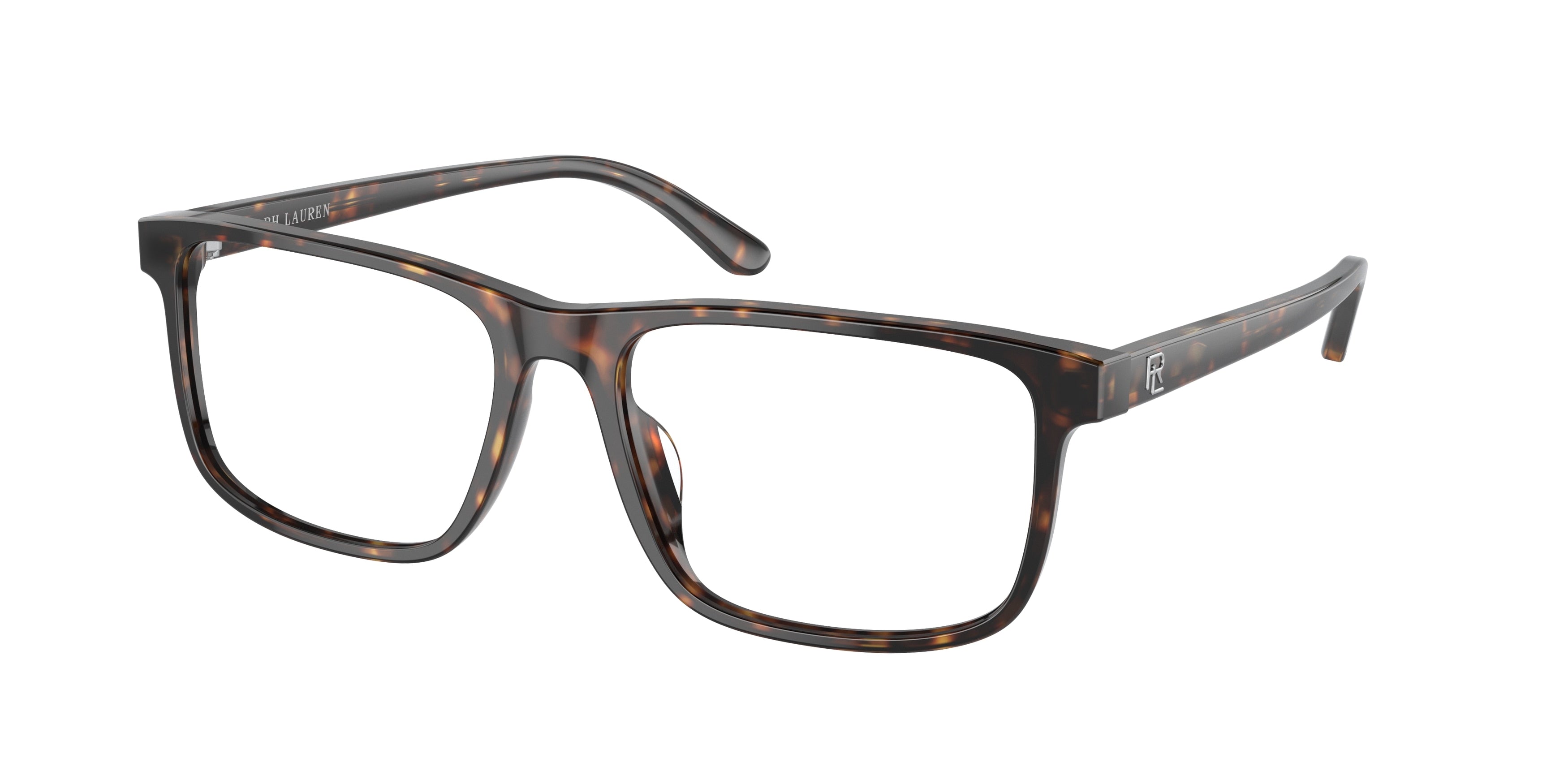 Ralph Lauren RL6225U Rectangle Eyeglasses  5003-Shiny Dark Havana 56-145-17 - Color Map Brown