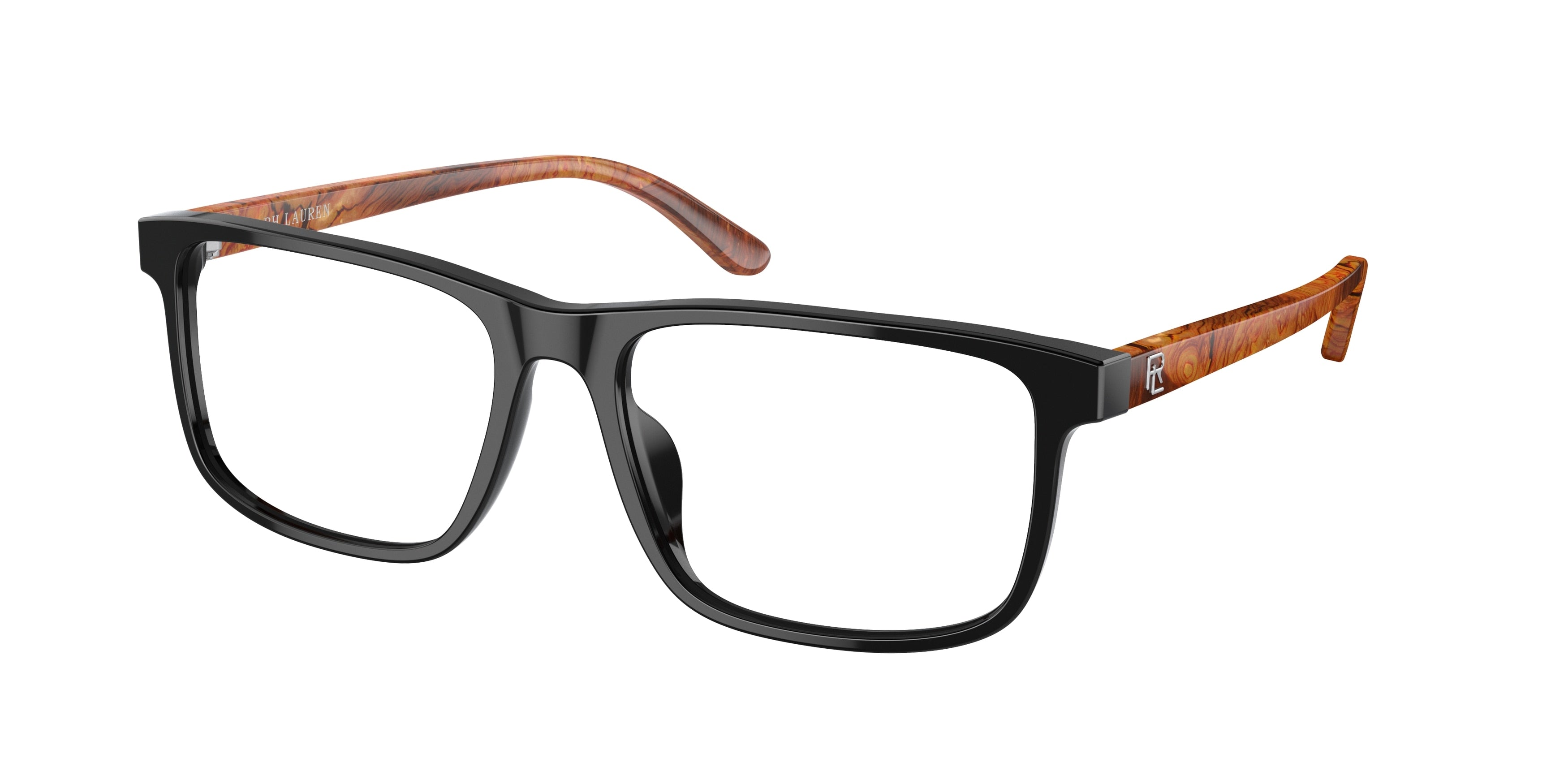 Ralph Lauren RL6225U Rectangle Eyeglasses  5398-Shiny Black 56-145-17 - Color Map Black