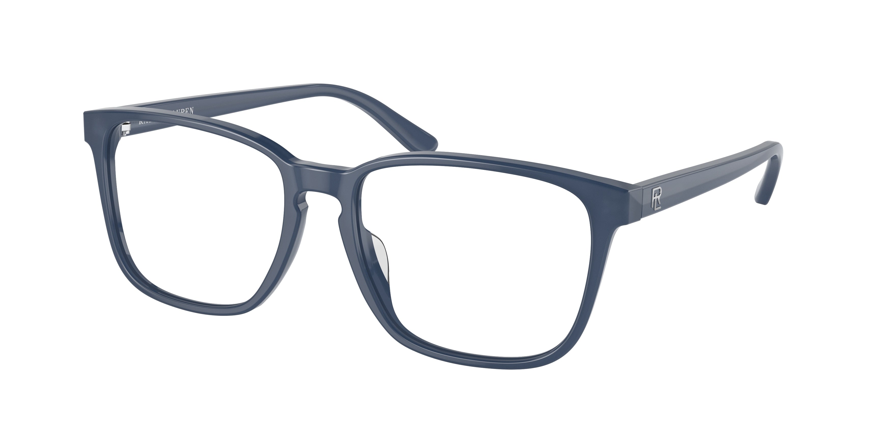 Ralph Lauren RL6226U Rectangle Eyeglasses  5377-Shiny Navy Opaline Blue 56-145-17 - Color Map Blue