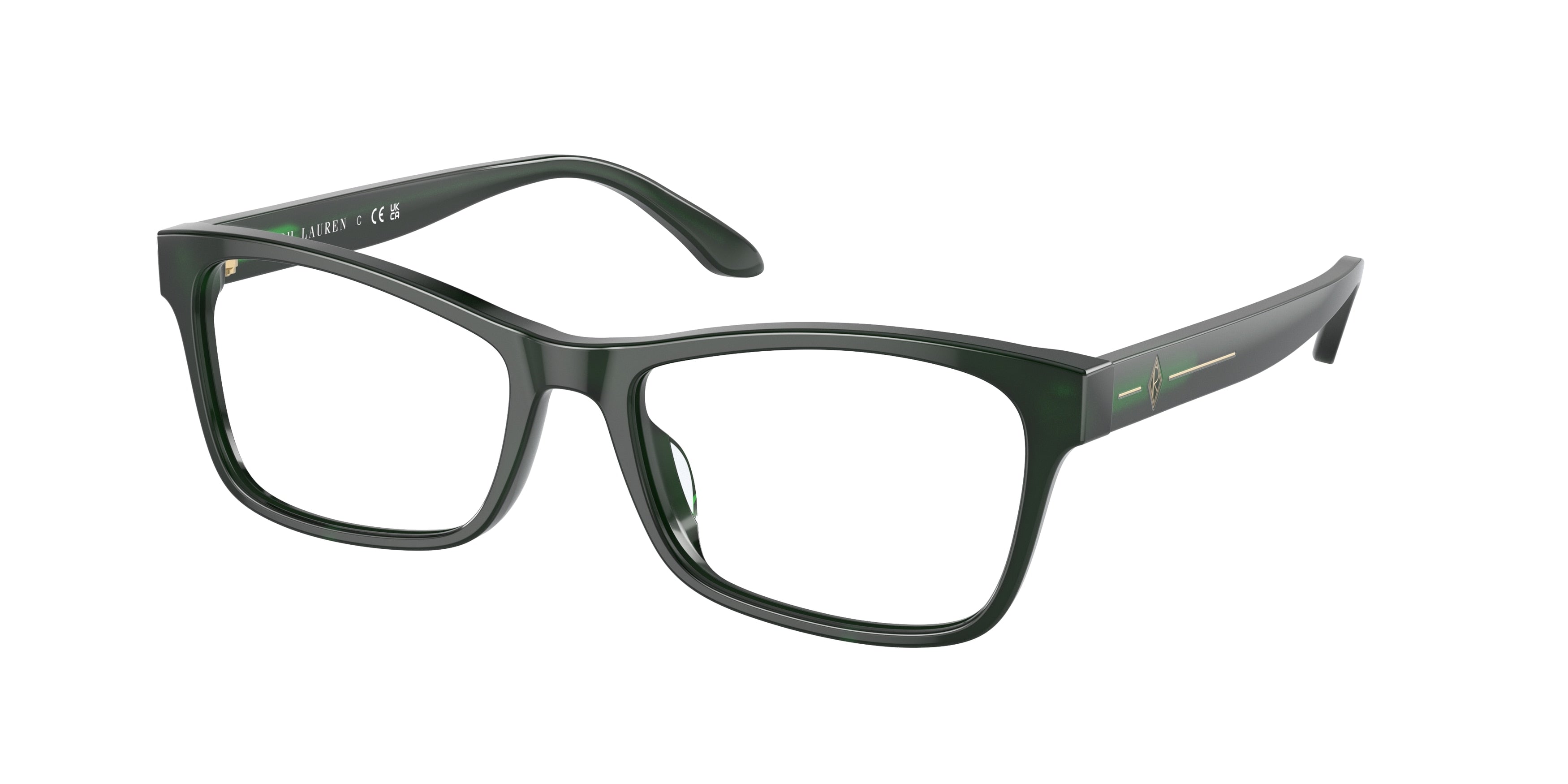 Ralph Lauren RL6229U Pillow Eyeglasses  5421-Shiny Forest Green 54-145-17 - Color Map Green