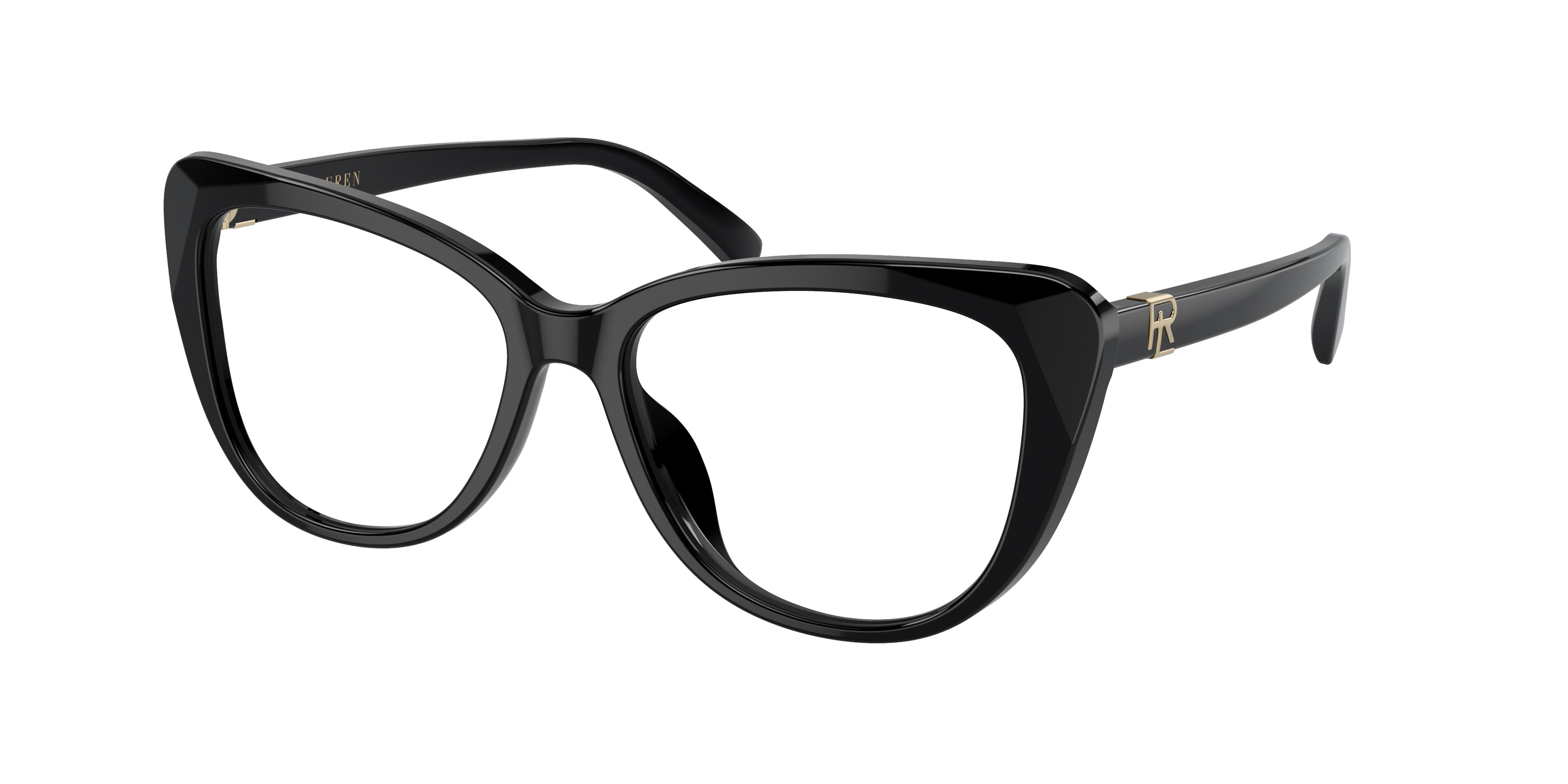 Ralph Lauren RL6232U Cat Eye Eyeglasses  5001-Black 54-145-16 - Color Map Black