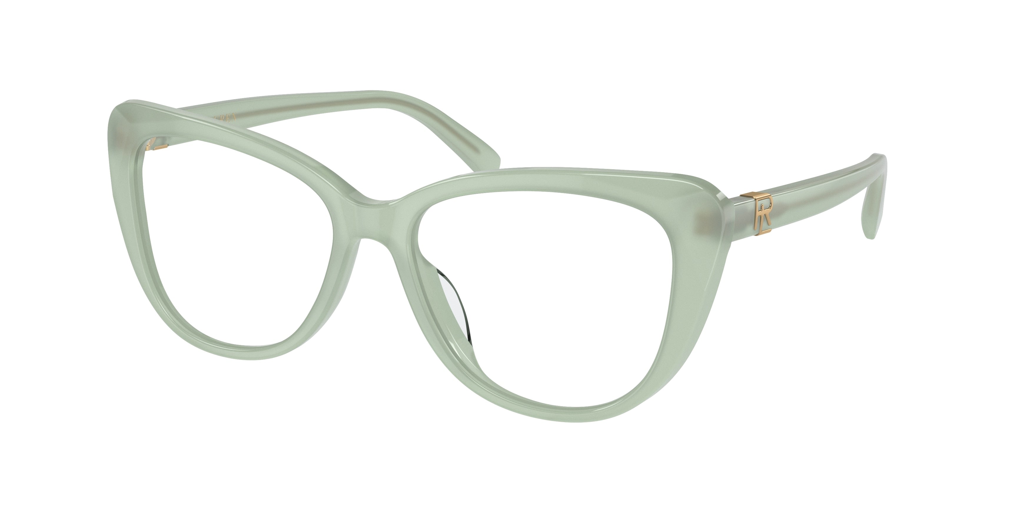 Ralph Lauren RL6232U Cat Eye Eyeglasses  6082-Opal Mint 54-145-16 - Color Map Green