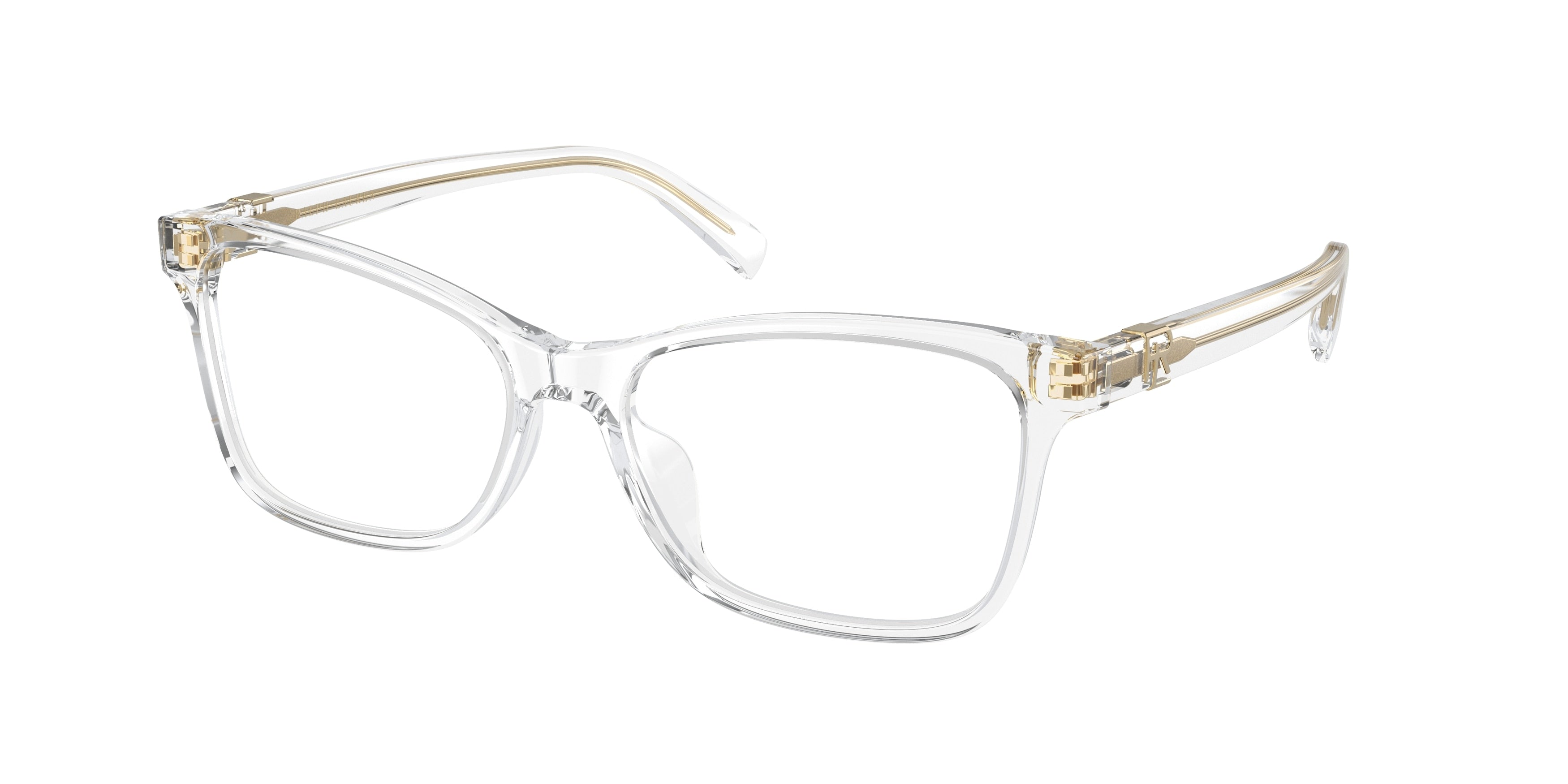 Ralph Lauren RL6233U Butterfly Eyeglasses  5002-Crystal 54-145-16 - Color Map White