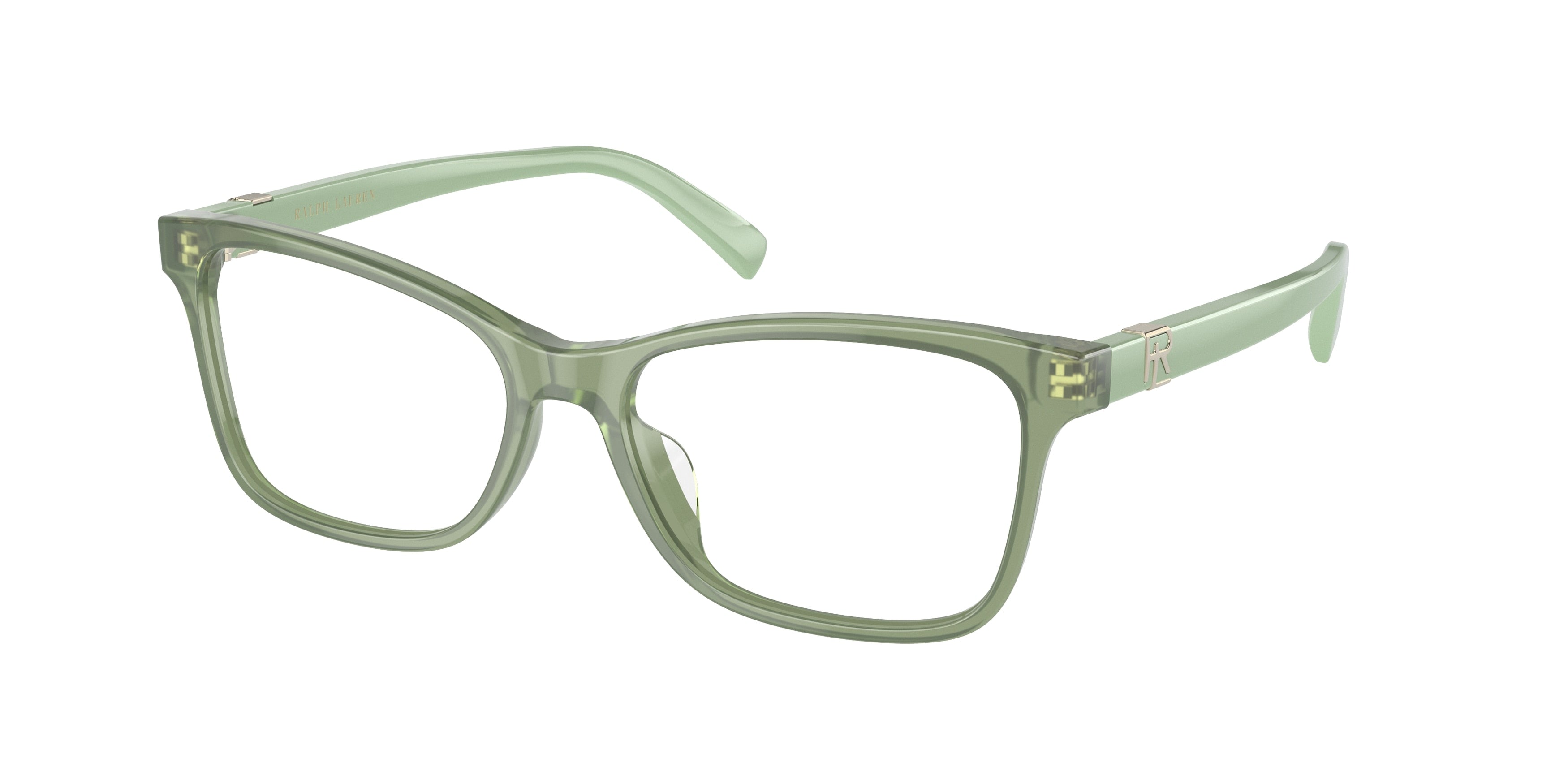 Ralph Lauren RL6233U Butterfly Eyeglasses  6049-Opal Green 54-145-16 - Color Map Green