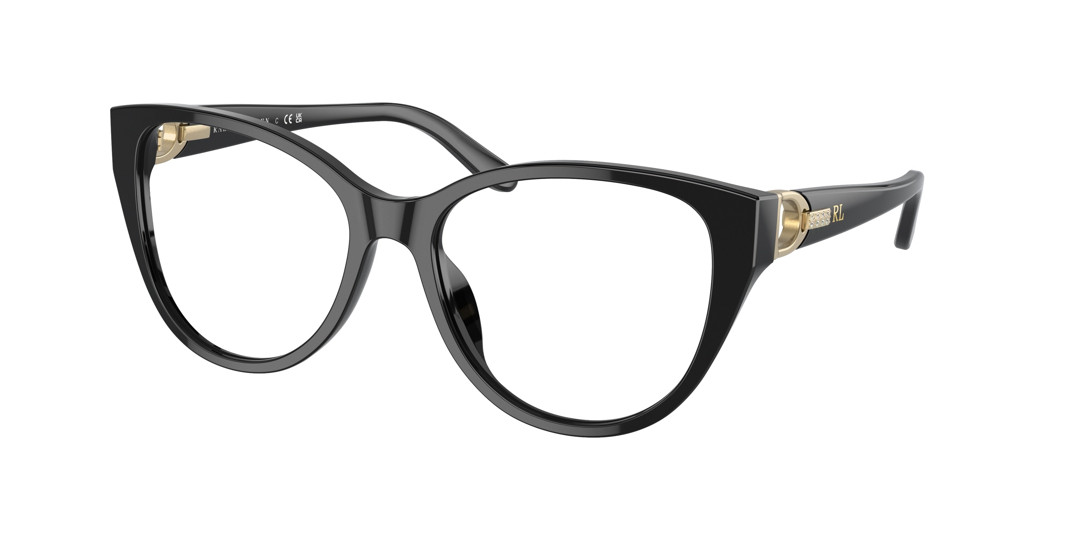 Ralph Lauren RL6234BU Cat Eye Eyeglasses  5001-Black 55-140-17 - Color Map Black