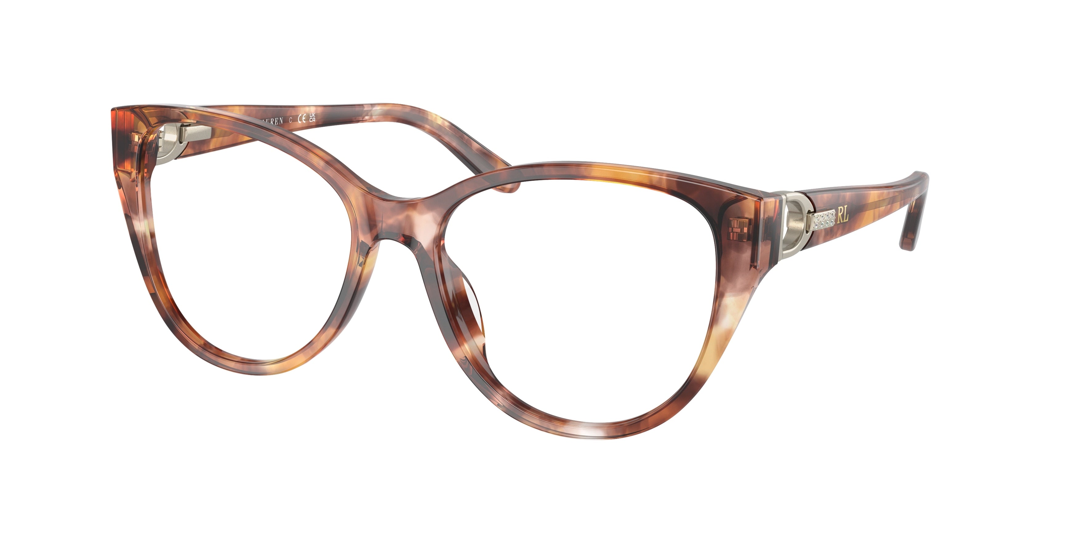 Ralph Lauren RL6234BU Cat Eye Eyeglasses  6093-Havana 55-140-17 - Color Map Tortoise