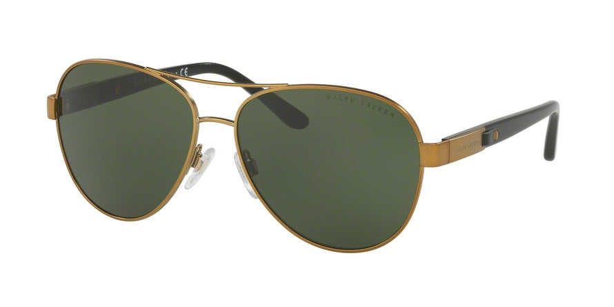 Ralph Lauren RL7054Q Pilot Sunglasses  932471-ANTIQUE BRASS 59-14-140 - Color Map bronze/copper
