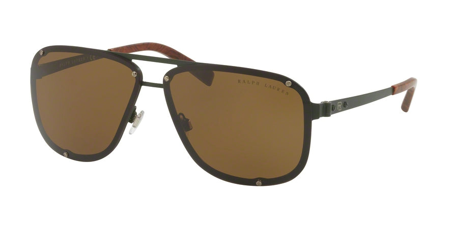 Ralph Lauren RL7055 Pilot Sunglasses  900573-OLIVE GREEN MATTE 64-10-140 - Color Map green