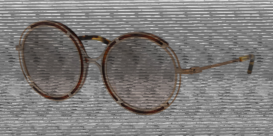 Ralph Lauren RL7060 Round Sunglasses  93508Z-SANDED ROSE GOLD/YELLOW HAVANA 53-20-140 - Color Map pink