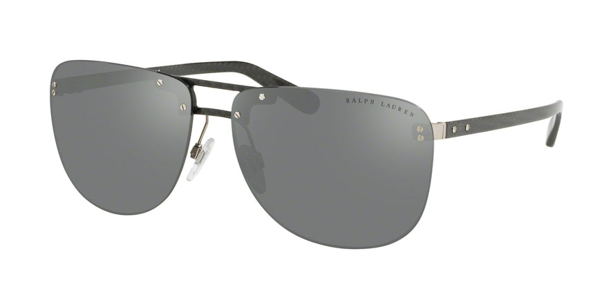 Ralph Lauren RL7062 Square Sunglasses  57066G-CARBON 63-14-137 - Color Map silver