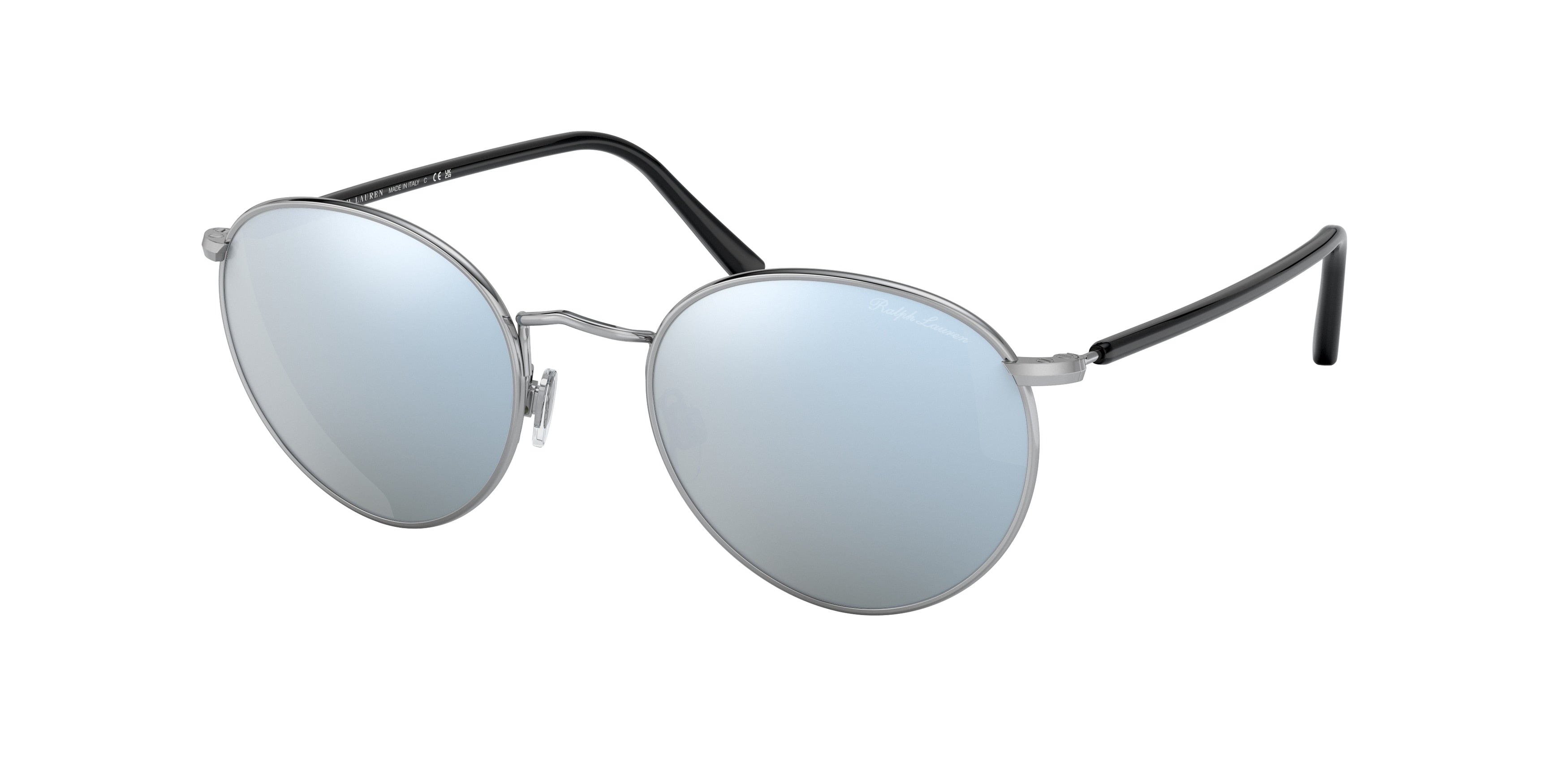 Ralph Lauren RL7076 Phantos Sunglasses  934130-Shiny Silver 51-145-20 - Color Map Silver
