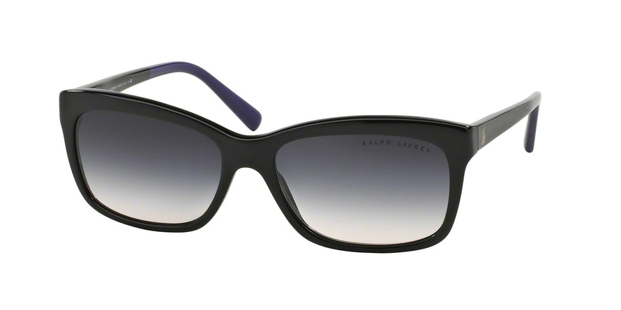 Ralph Lauren RL8093 Rectangle Sunglasses  539336-BLACK 56-16-135 - Color Map black