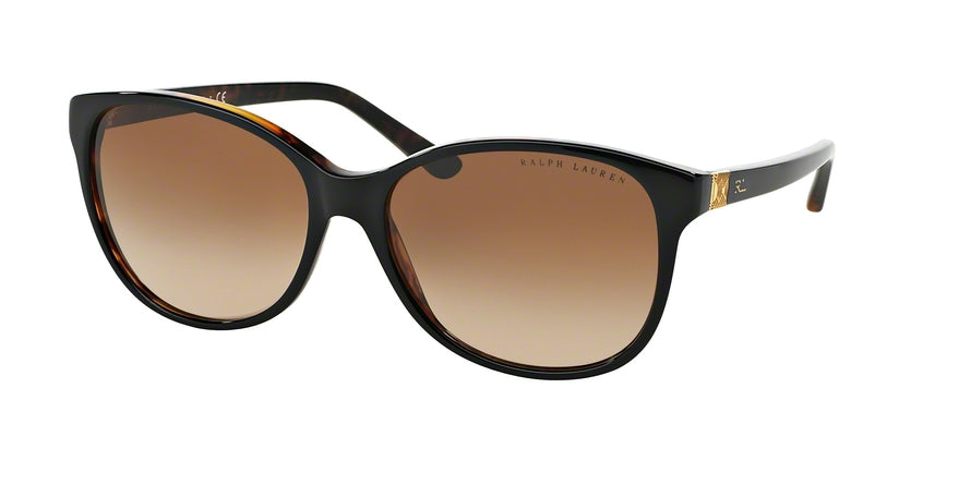 Ralph Lauren DECO EVOLUTION RL8116 Cat Eye Sunglasses  526013-TOP BLACK/HAVANA 57-16-140 - Color Map black