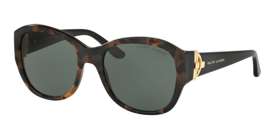 Ralph Lauren RL8148 Square Sunglasses  501071-TOP TORTOISE ON BLACK 55-19-135 - Color Map havana