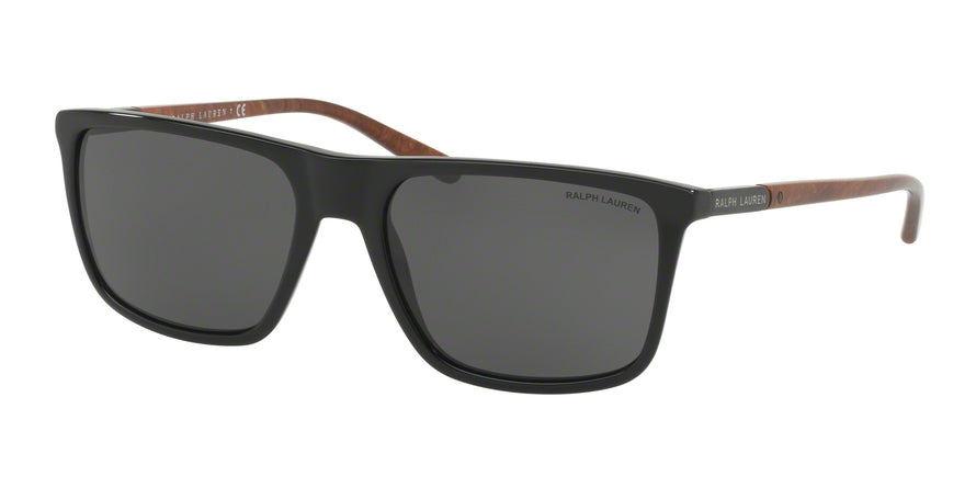 Ralph Lauren RL8161 Square Sunglasses  500187-BLACK 58-18-145 - Color Map black
