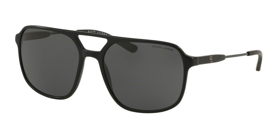 Ralph Lauren RL8170 Square Sunglasses  500187-BLACK VINTAGE EFFECT 58-18-145 - Color Map black