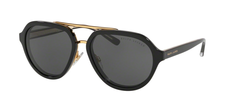 Ralph Lauren RL8174 Irregular Sunglasses  500187-BLACK 57-15-140 - Color Map black