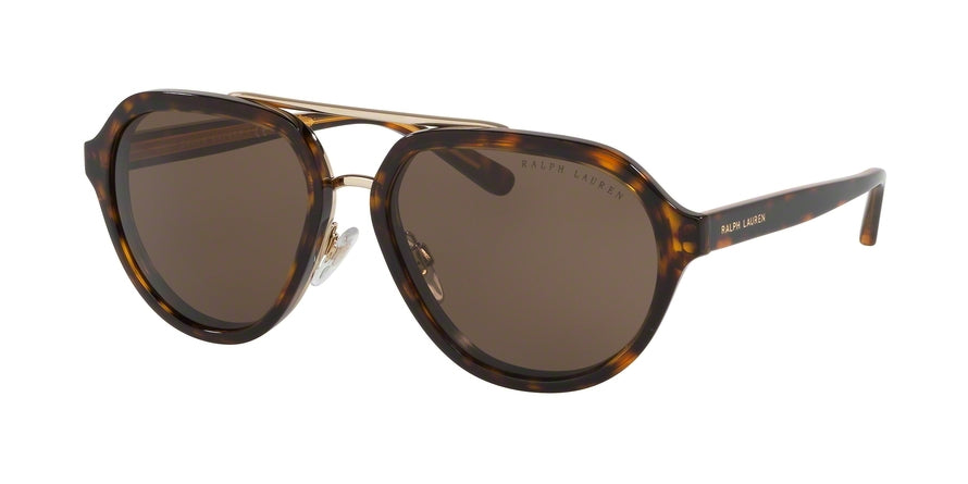 Ralph Lauren RL8174 Irregular Sunglasses  500373-DARK HAVANA 57-15-140 - Color Map havana