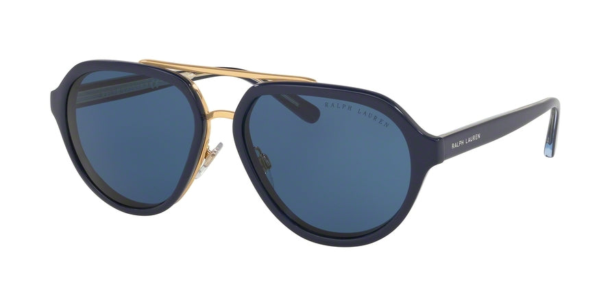 Ralph Lauren RL8174 Irregular Sunglasses  572980-NAVY BLUE 57-15-140 - Color Map blue