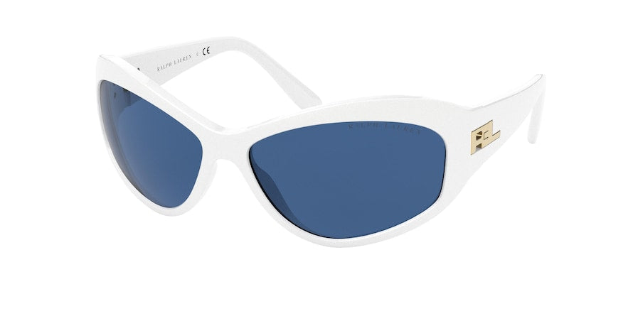 Ralph Lauren RL8179 Cat Eye Sunglasses  579380-METALLIC WHITE 62-15-130 - Color Map white