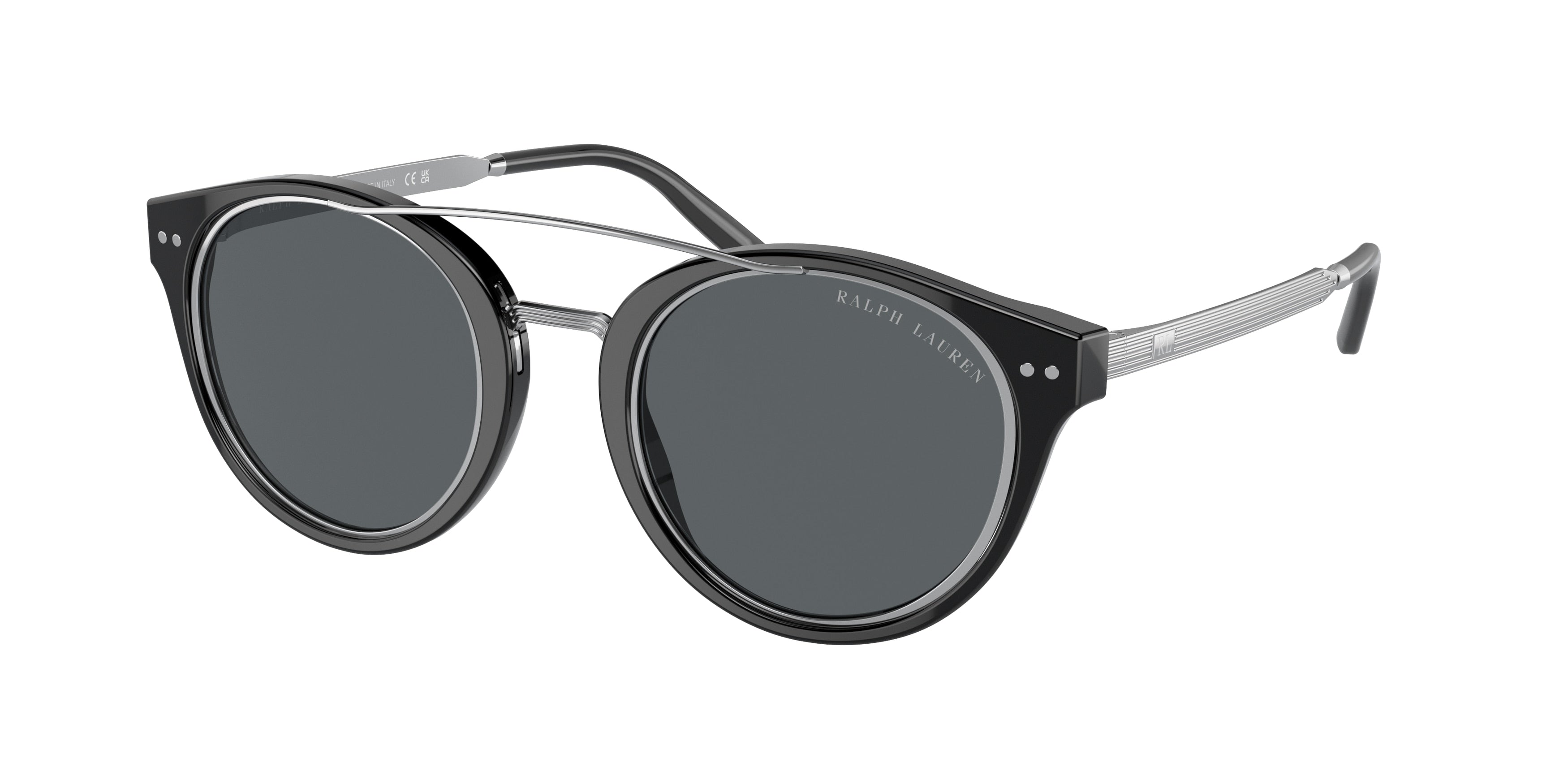 Ralph Lauren RL8210 Phantos Sunglasses  50015V-Black 48-145-23 - Color Map Black