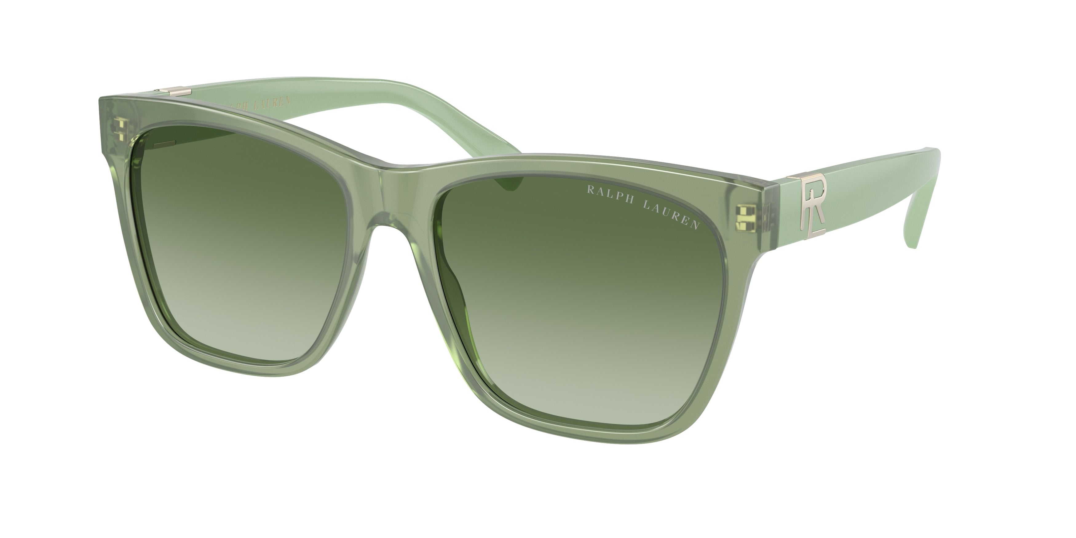 Ralph Lauren THE RICKY II RL8212 Square Sunglasses  60498E-Opal Green 57-145-17 - Color Map Green