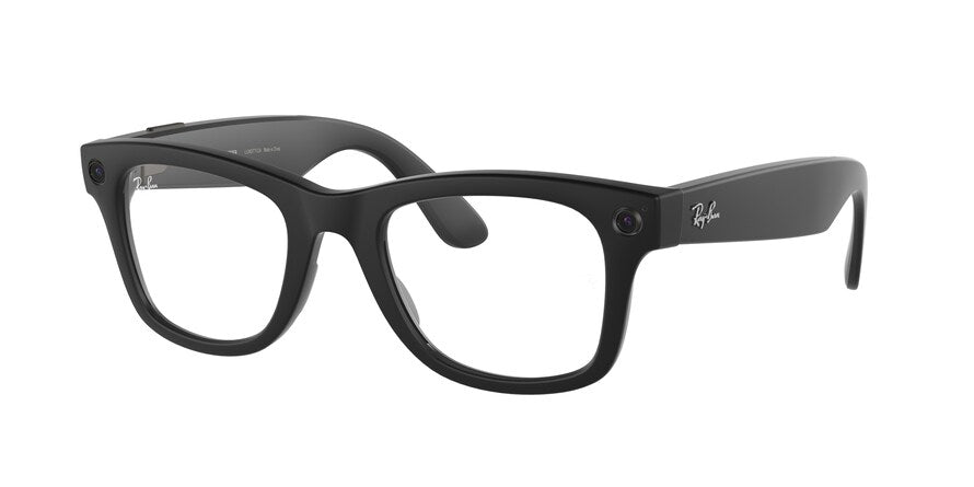 Ray-Ban Stories WAYFARER RW4002 Square Sunglasses  601SM3-MATTE BLACK 50-22-150 - Color Map black