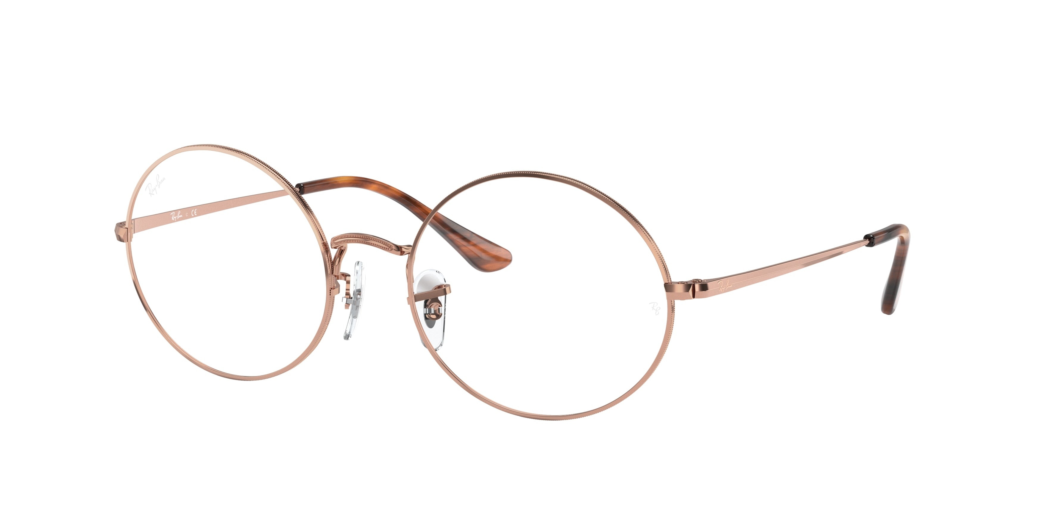 Ray-Ban Optical OVAL RX1970V Rectangle Eyeglasses  2943-Copper 54-145-19 - Color Map Copper