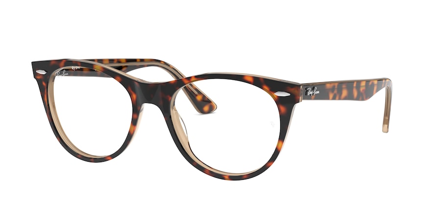 Ray-Ban Optical WAYFARER II RX2185VF Phantos Eyeglasses  5989-HAVANA ON TOP TRASP BROWN 52-18-150 - Color Map brown