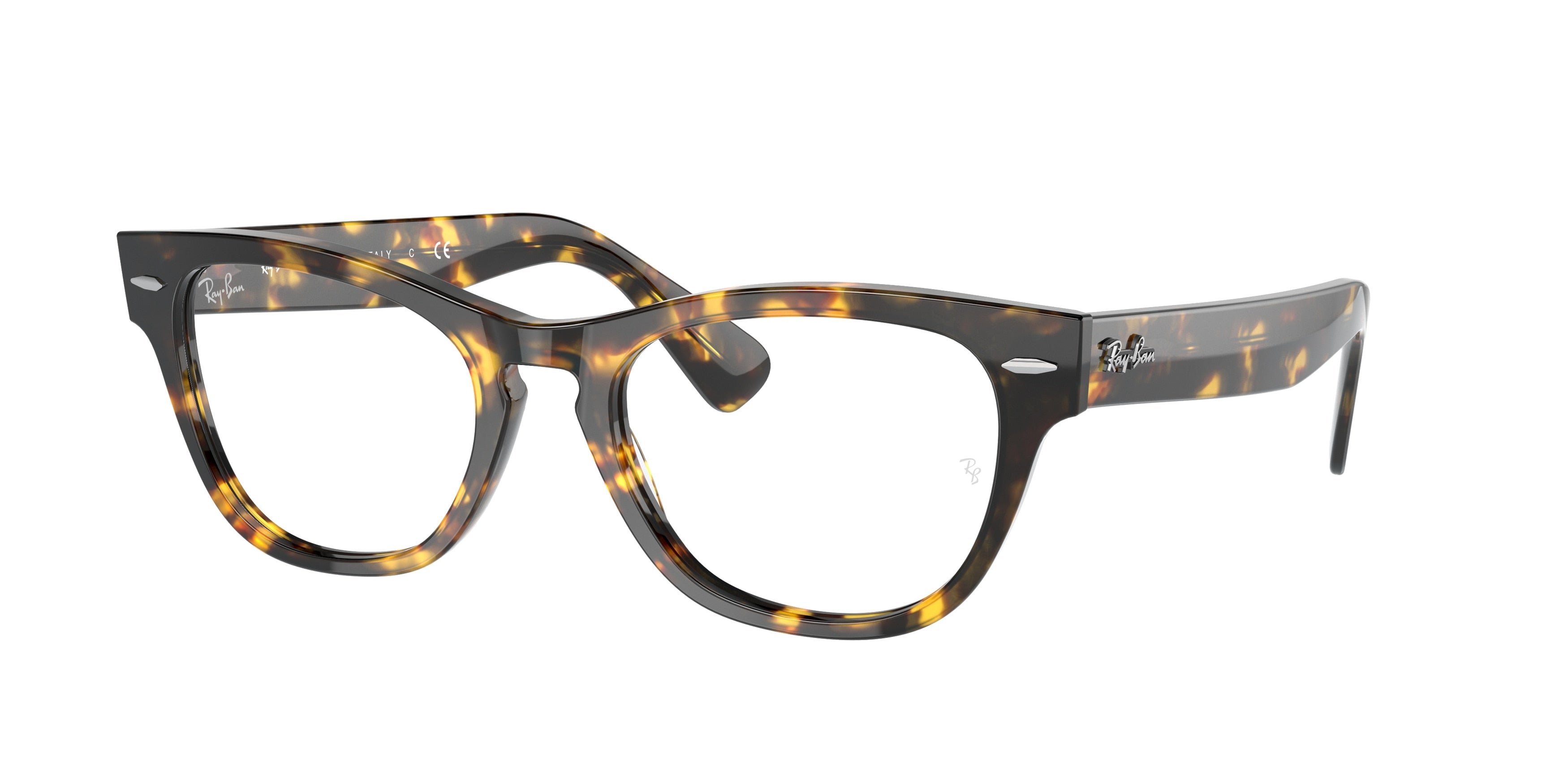 Ray-Ban Optical LARAMIE RX2201V Irregular Eyeglasses  8116-Yellow Havana 51-145-20 - Color Map Yellow