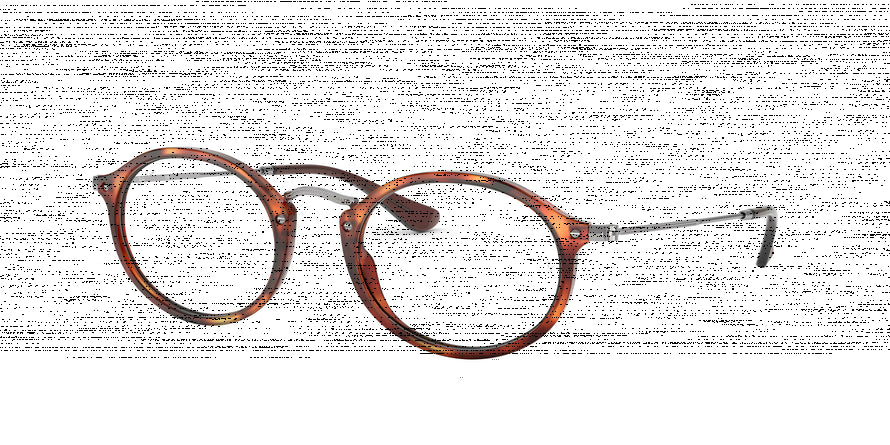 Ray-Ban Optical RX2547V Oval Eyeglasses  5831-HAVANA RED 53-21-145 - Color Map havana