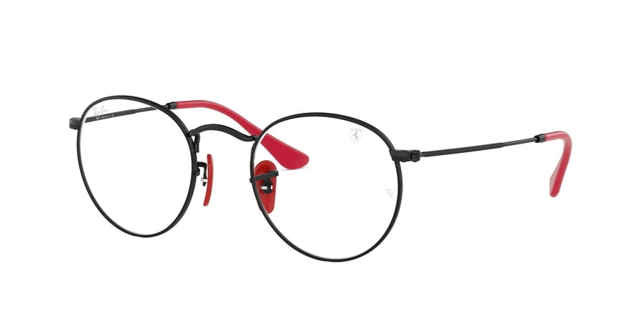 Ray-Ban Optical FERRARI RX3447VM Round Eyeglasses  F028-BLACK 50-21-145 - Color Map black