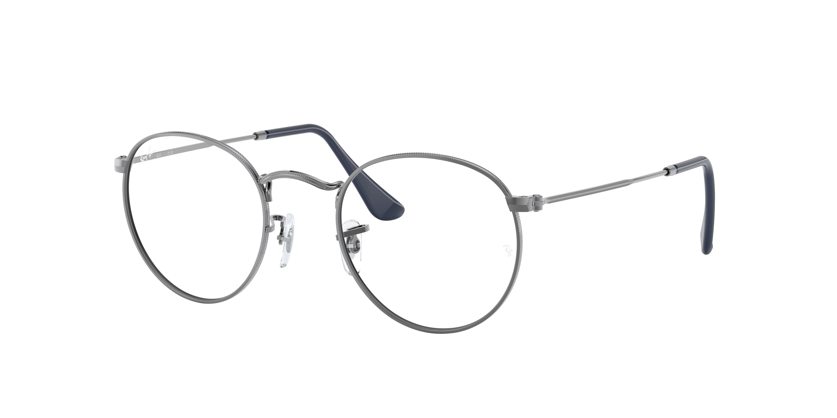 Ray-Ban Optical ROUND METAL RX3447V Round Eyeglasses  2502-Gunmetal 50-145-21 - Color Map Grey