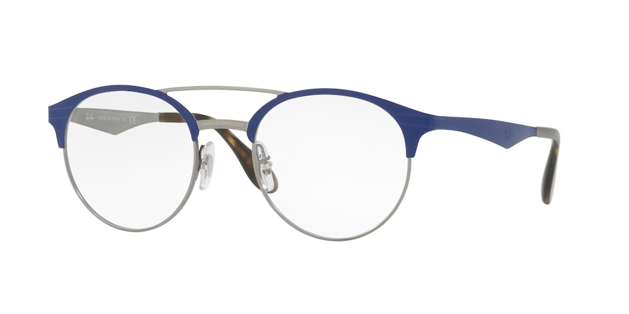 Ray-Ban Optical RX3545V Phantos Eyeglasses  2911-GUNMETAL/MATTE LIGHT BLUE 51-20-145 - Color Map blue