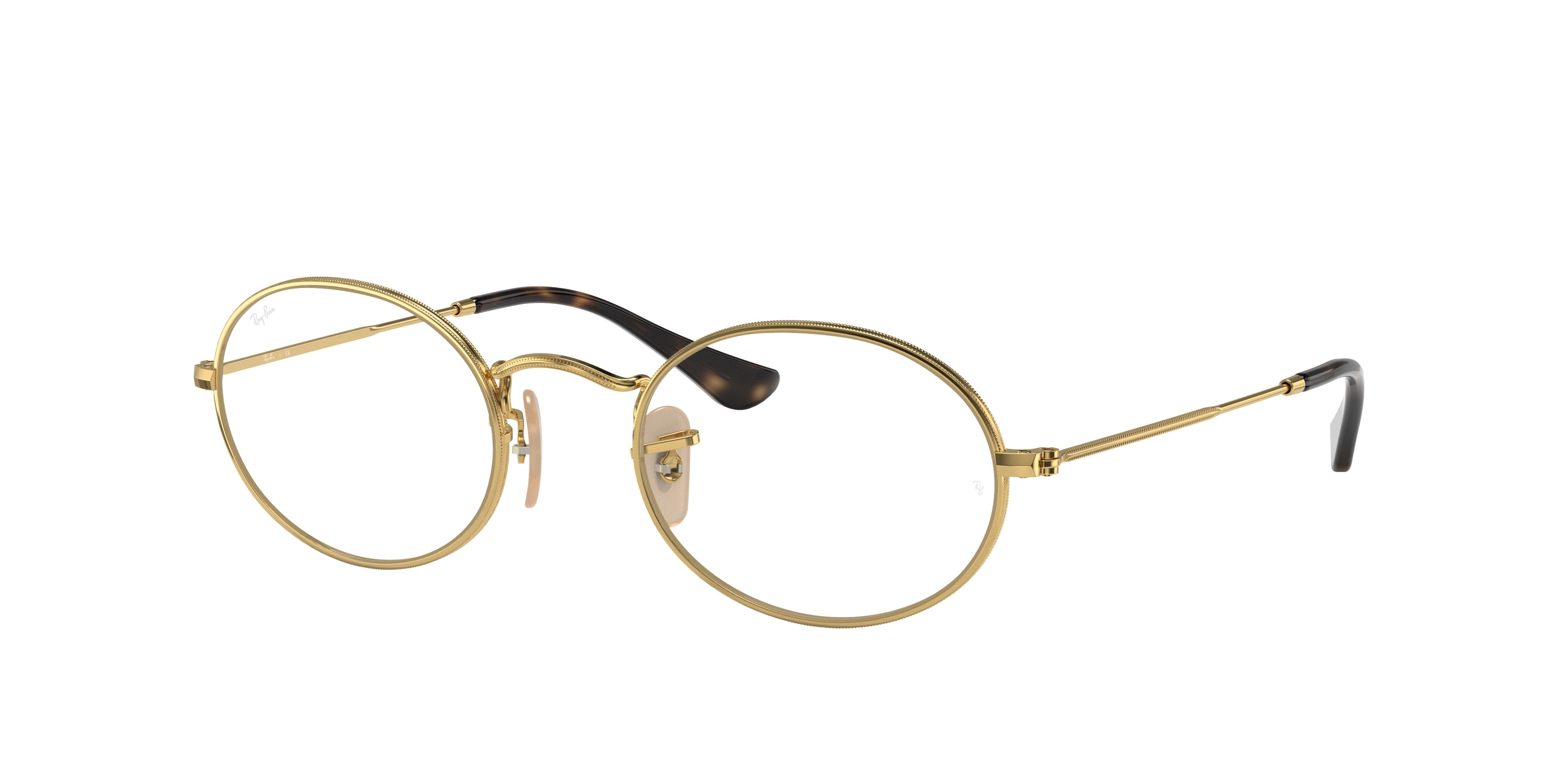 Ray-Ban Optical OVAL RX3547V Oval Eyeglasses  2500-Gold 51-145-21 - Color Map Gold