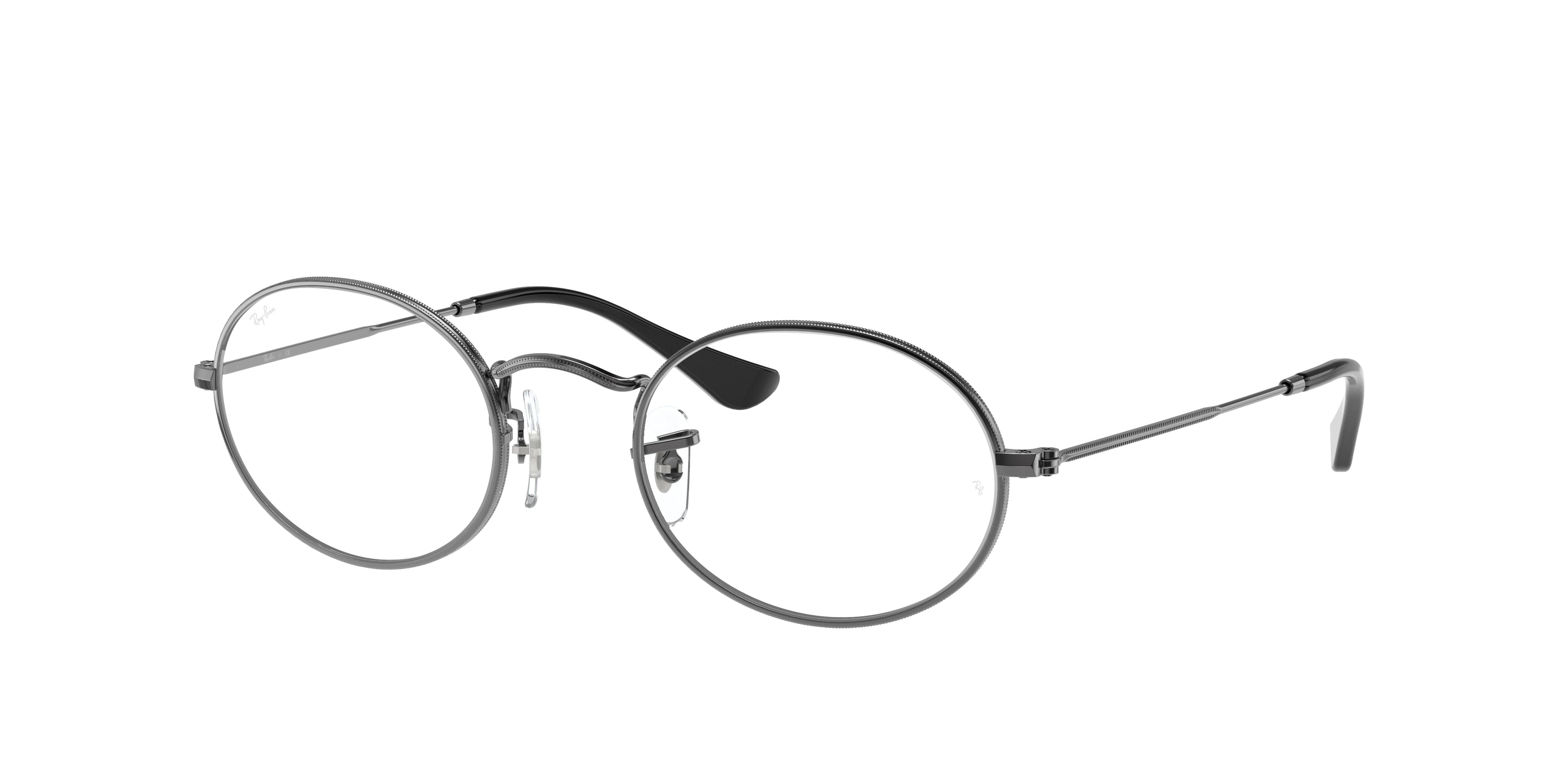 Ray-Ban Optical OVAL RX3547V Oval Eyeglasses  2502-Gunmetal 51-145-21 - Color Map Grey