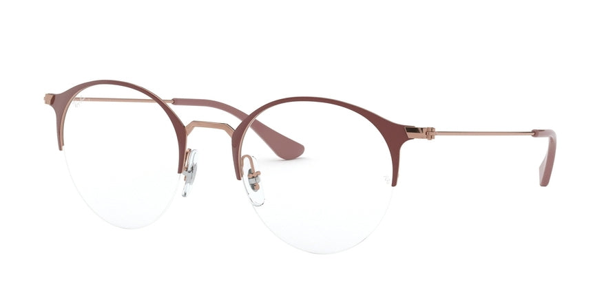 Ray-Ban Optical RX3578V Phantos Eyeglasses  2973-COPPER ON TOP LIGHT BROWN 50-22-145 - Color Map brown