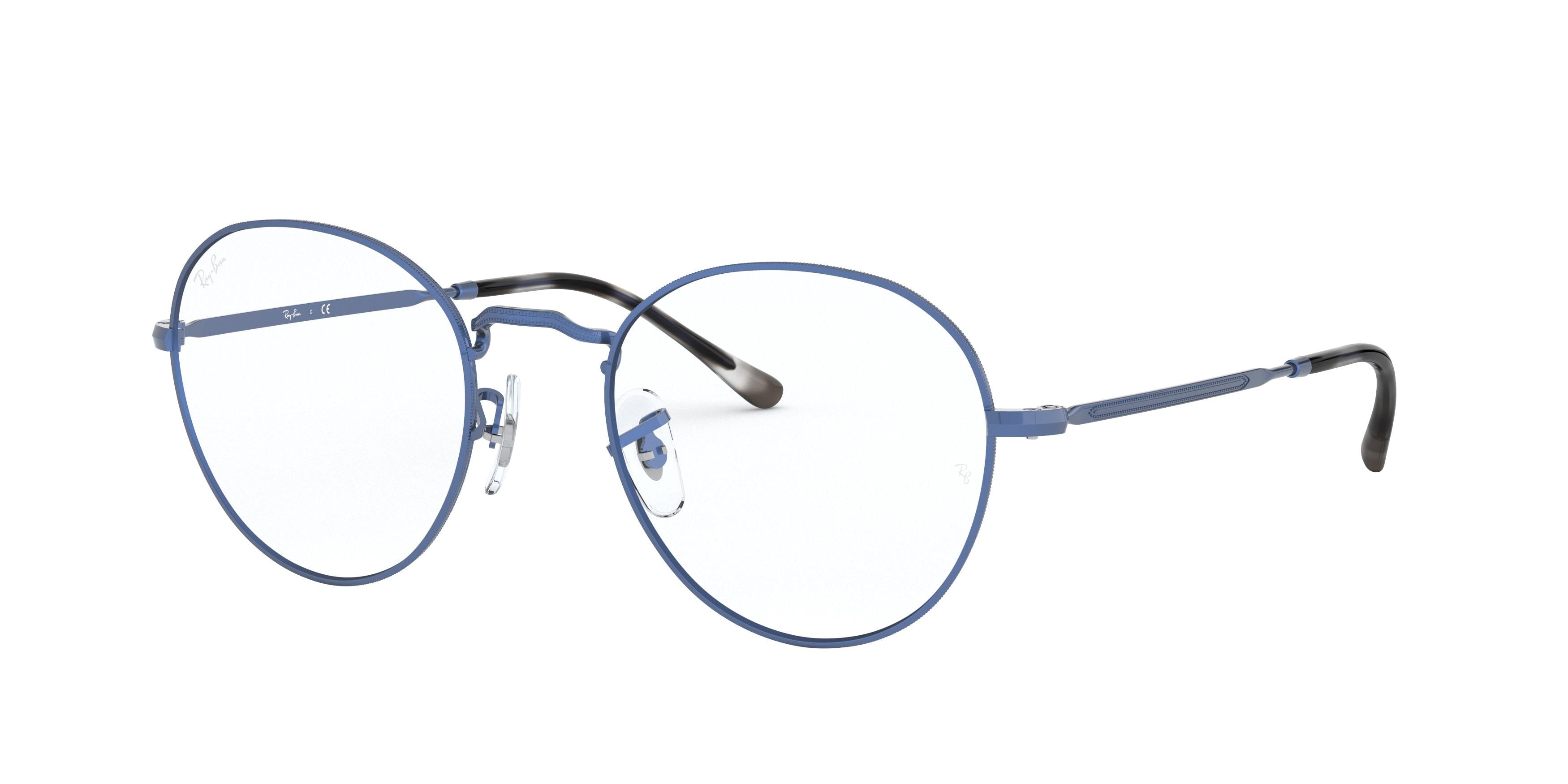 Ray-Ban Optical DAVID RX3582V Phantos Eyeglasses  3071-Transparent Blue 49-140-20 - Color Map Blue