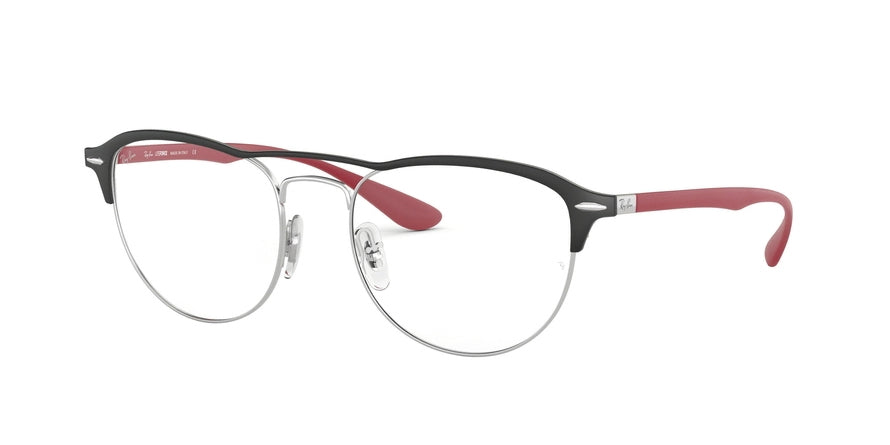 Ray-Ban Optical RX3596V Square Eyeglasses  2997-SILVER TOP ON MATTE BLACK 54-19-145 - Color Map black