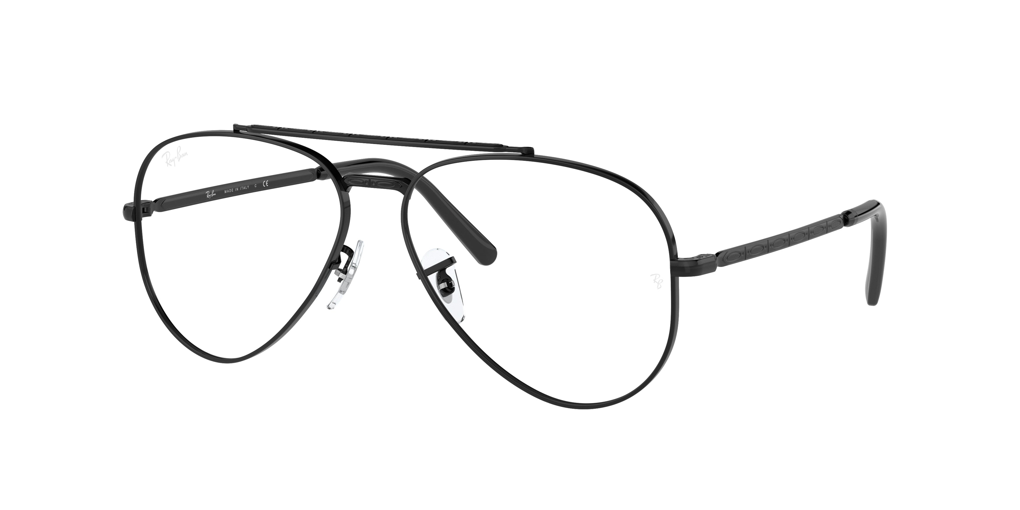 Ray-Ban Optical NEW AVIATOR RX3625V Pilot Eyeglasses  2509-Black 58-135-14 - Color Map Black