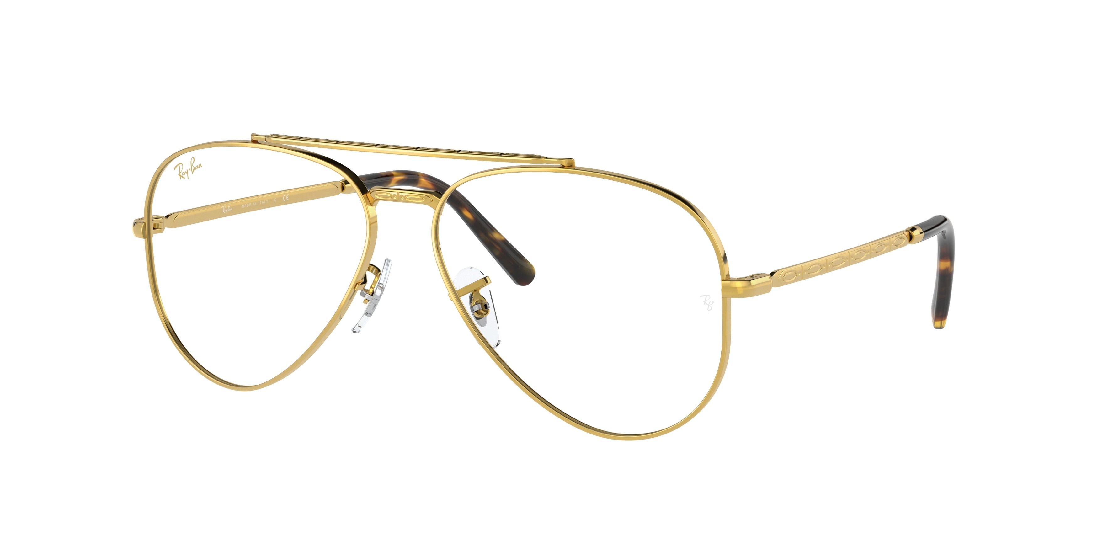Ray-Ban Optical NEW AVIATOR RX3625V Pilot Eyeglasses  3086-Gold 58-135-14 - Color Map Gold