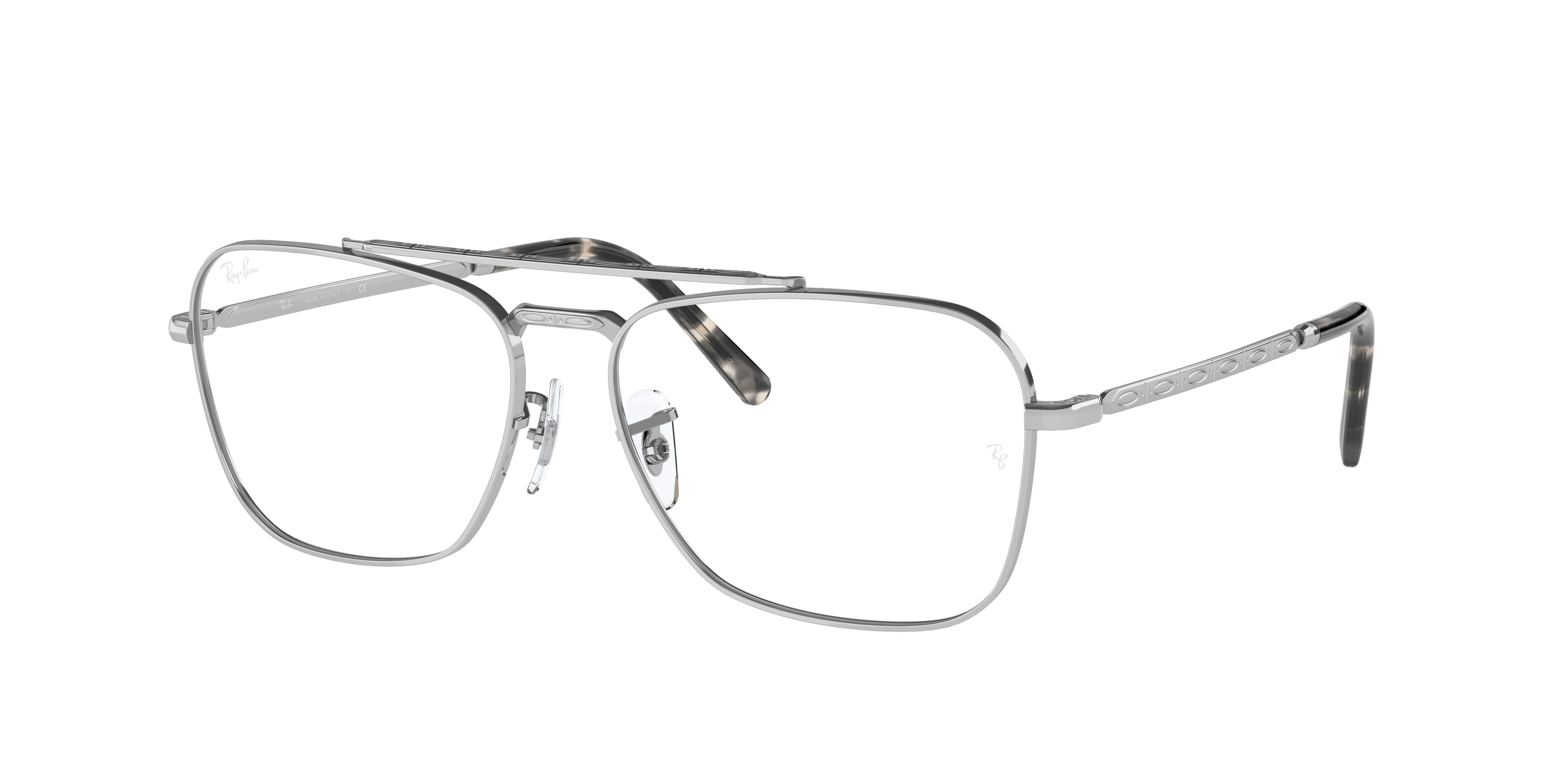 Ray-Ban Optical NEW CARAVAN RX3636V Square Eyeglasses  2501-Silver 57-140-15 - Color Map Silver