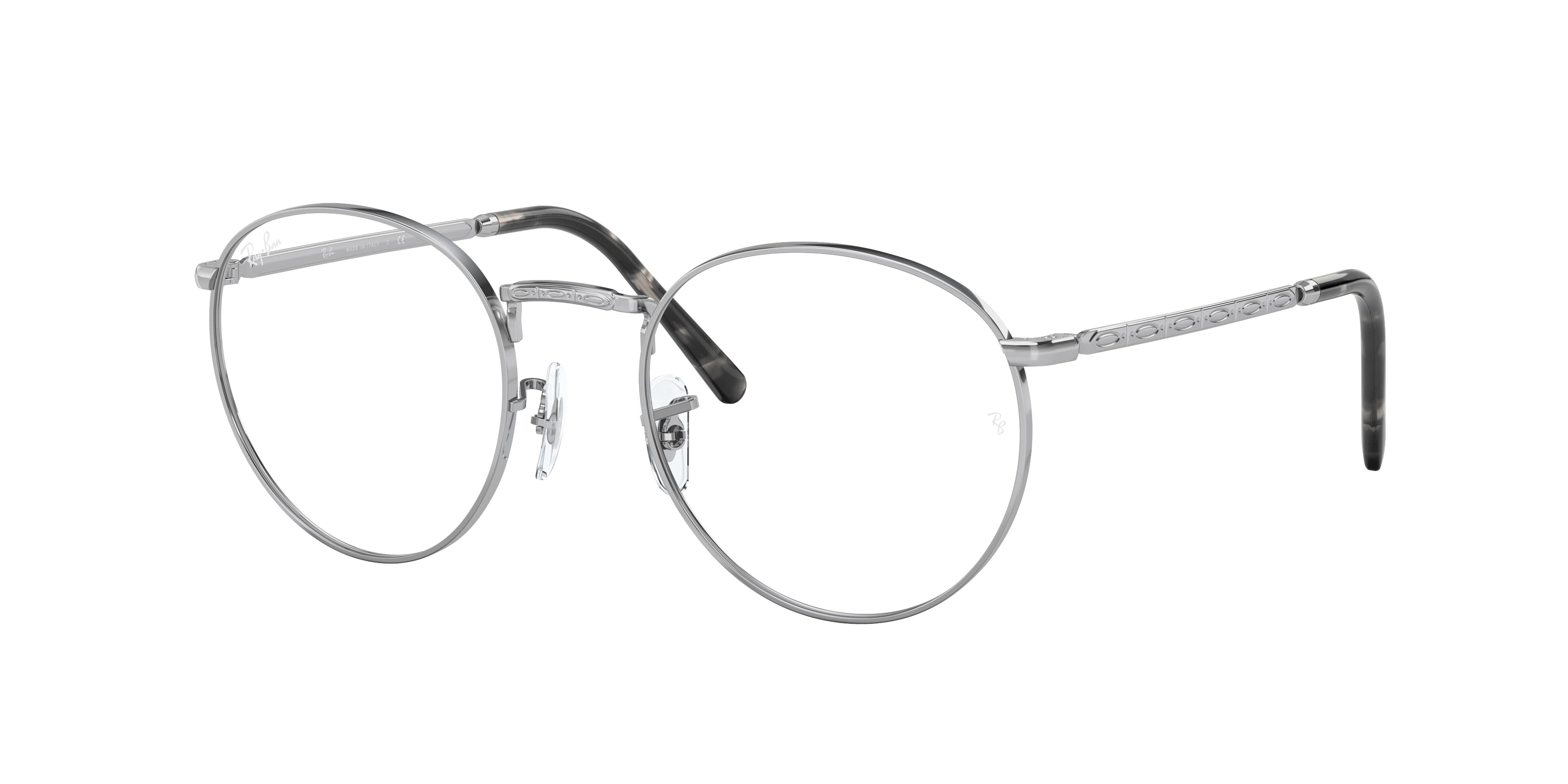 Ray-Ban Optical NEW ROUND RX3637V Phantos Eyeglasses  2501-Silver 53-140-21 - Color Map Silver