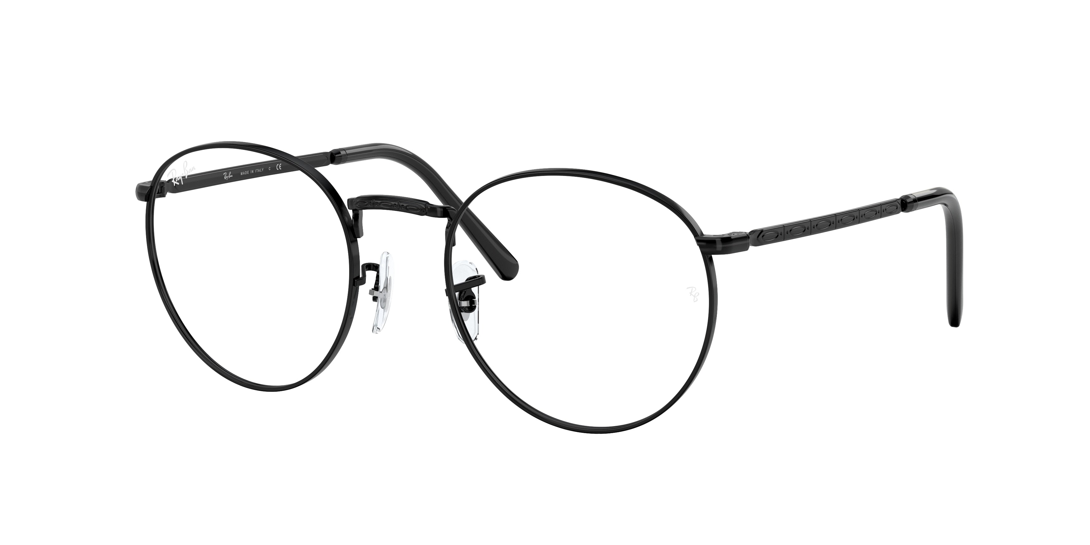 Ray-Ban Optical NEW ROUND RX3637V Phantos Eyeglasses  2509-Black 53-140-21 - Color Map Black
