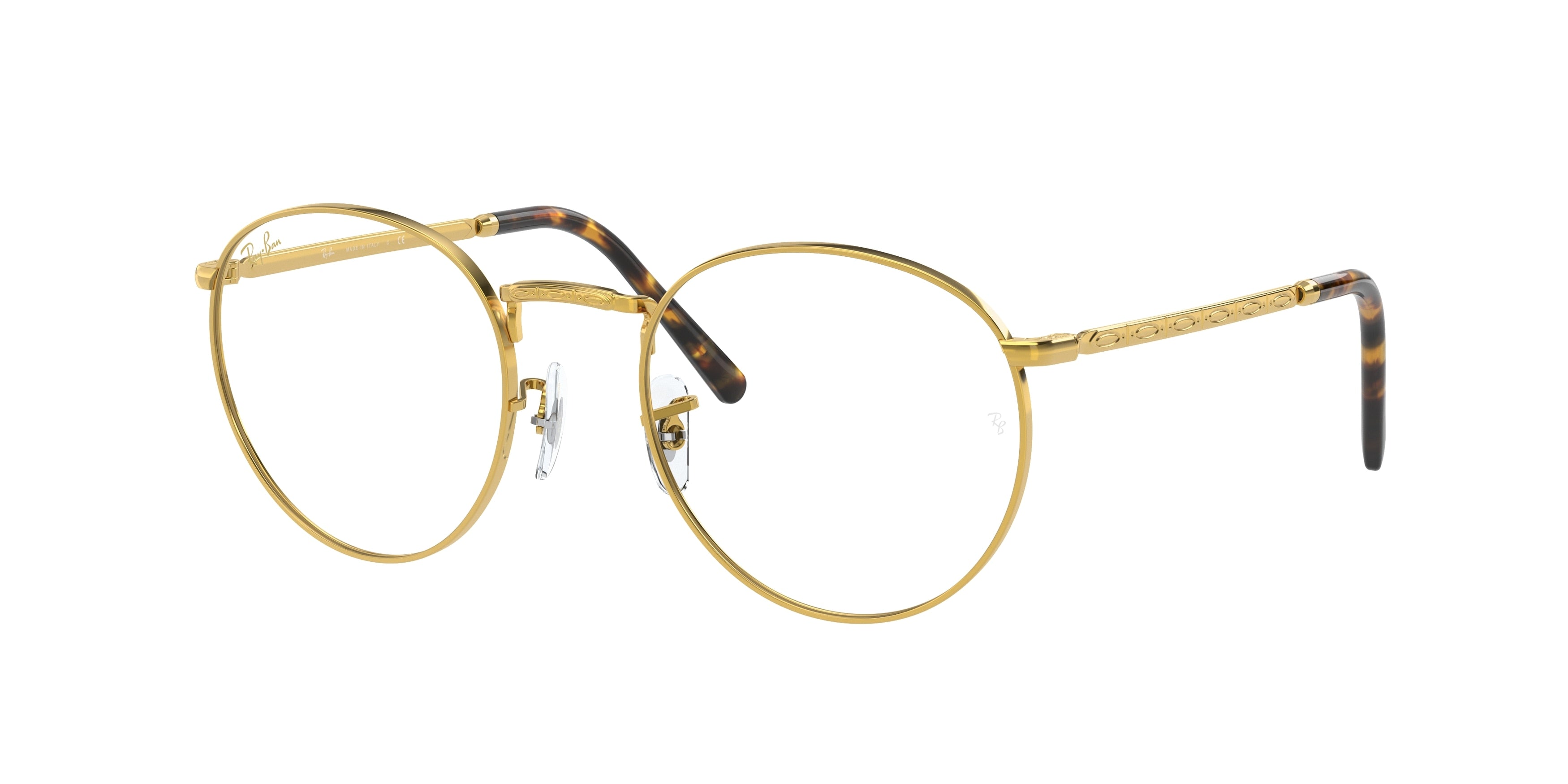 Ray-Ban Optical NEW ROUND RX3637V Phantos Eyeglasses  3086-Gold 53-140-21 - Color Map Gold
