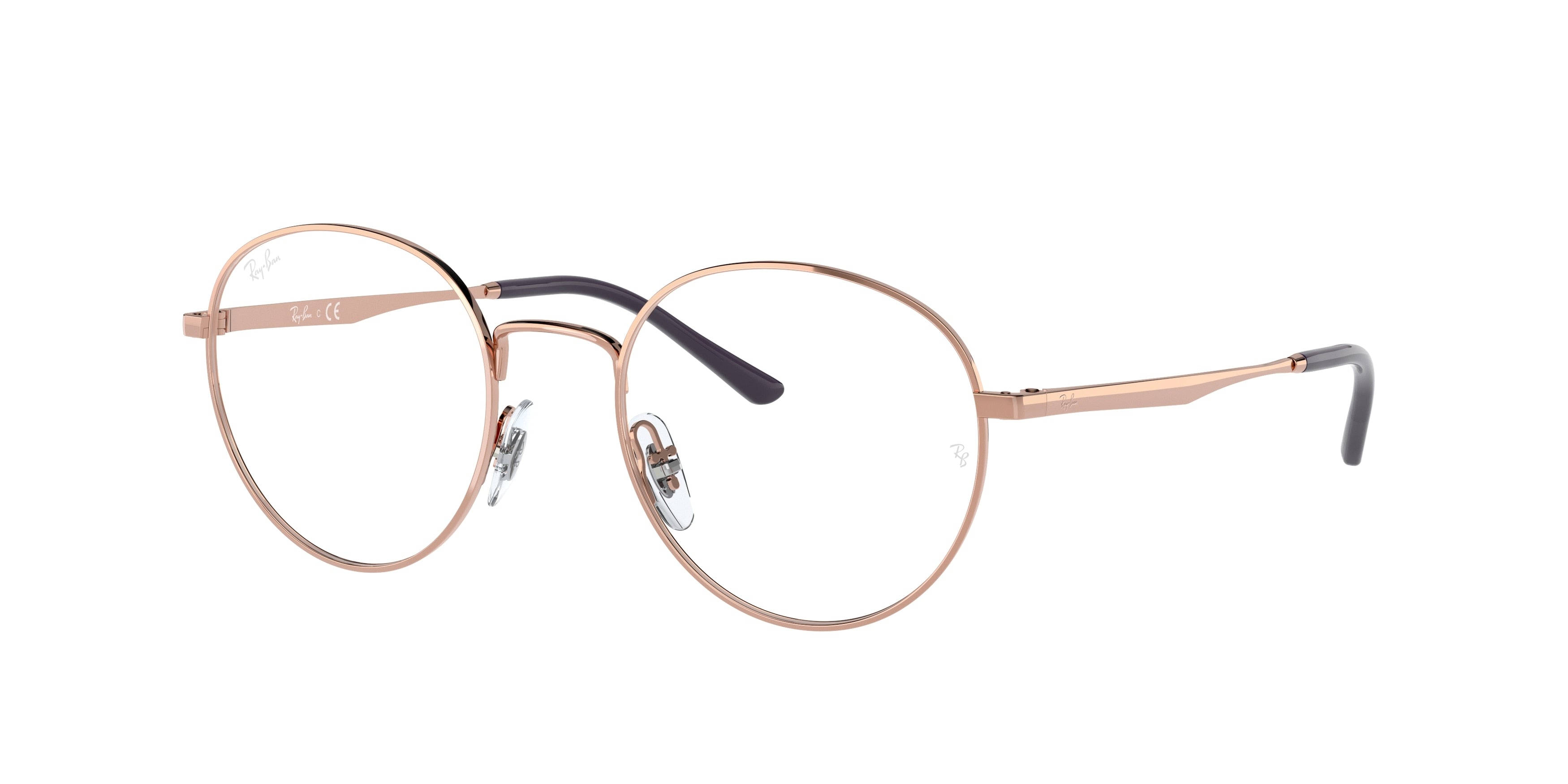 Ray-Ban Optical RX3681V Phantos Eyeglasses  3094-Rose Gold 50-145-20 - Color Map Gold