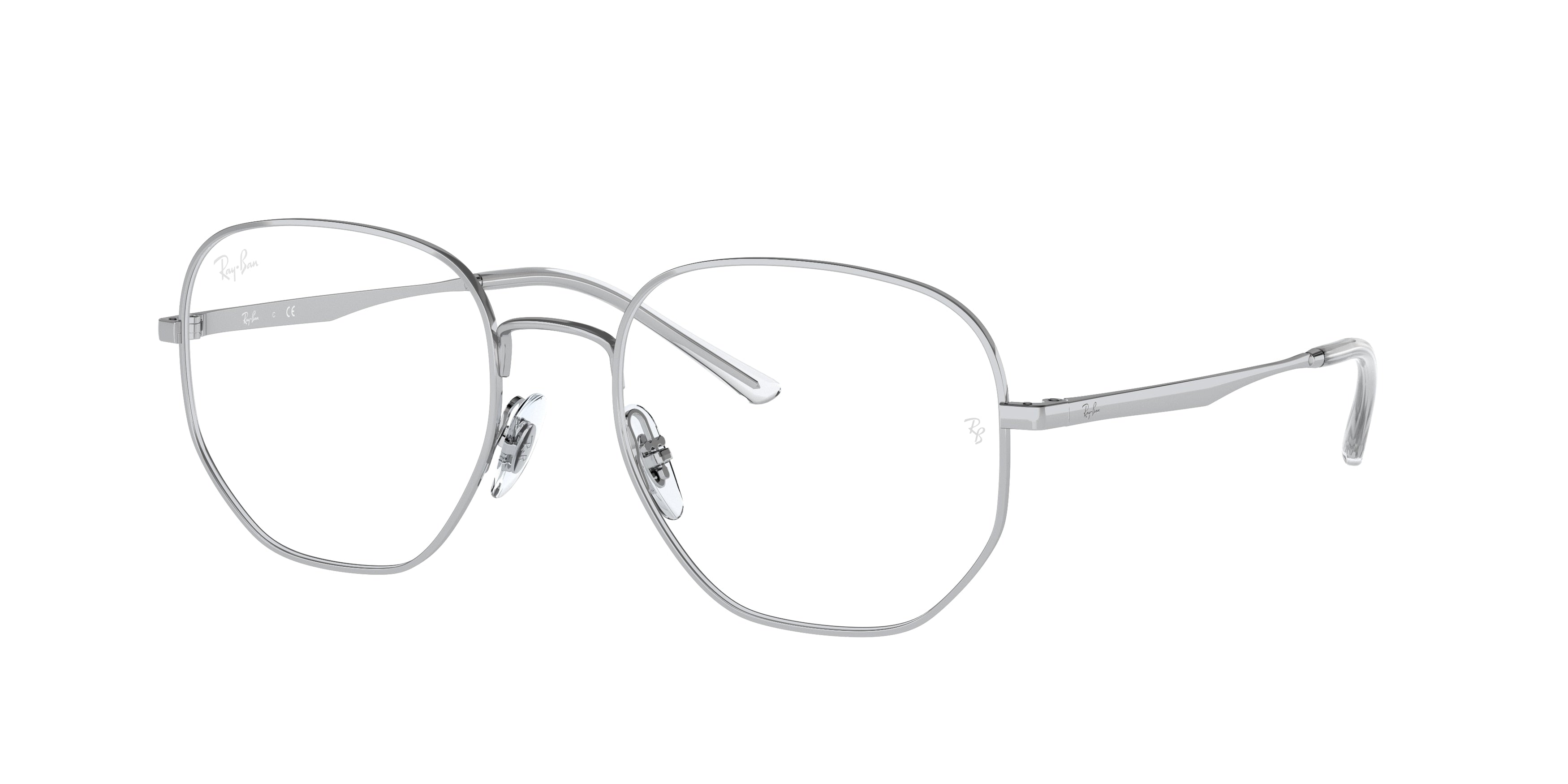 Ray-Ban Optical RX3682VF Irregular Eyeglasses  2501-Silver 54-145-19 - Color Map Silver