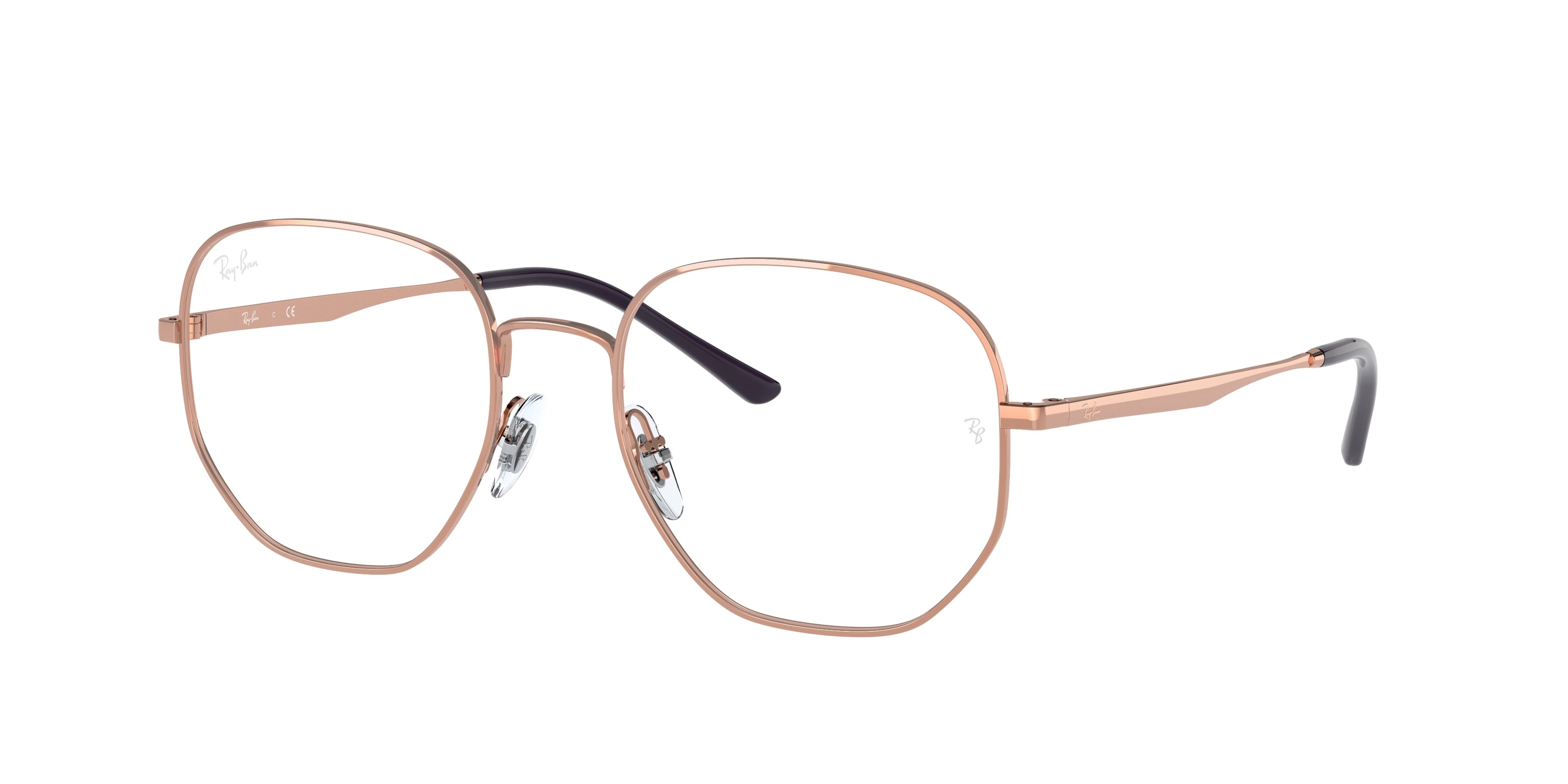 Ray-Ban Optical RX3682V Irregular Eyeglasses  3094-Rose Gold 51-145-19 - Color Map Gold